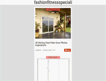 Tablet Screenshot of fashionfitnessspecialists.com